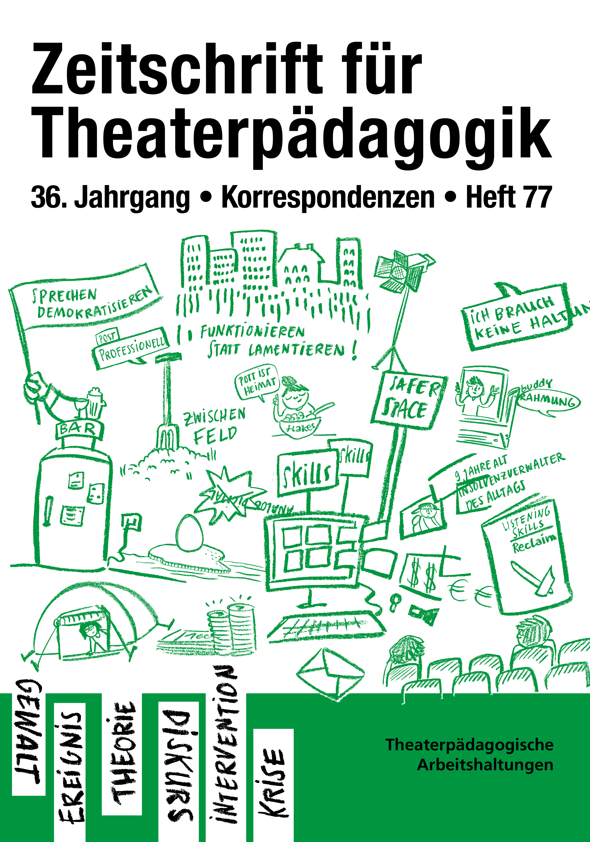 Heft 77: Gesellschaftliche Herausforderungen - Theaterpädagogische Arbeitshaltungen